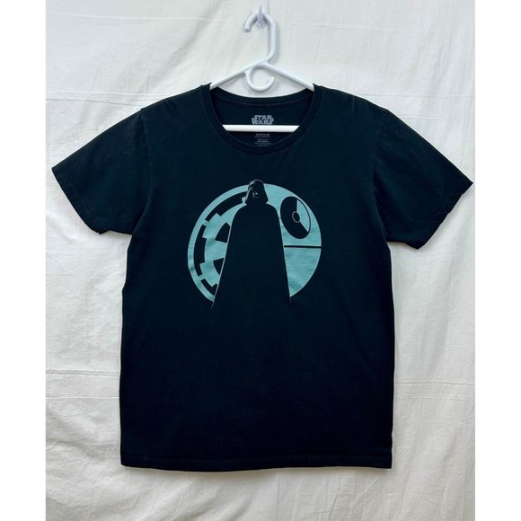 Star Wars Darth Vader Death Star Tee Unisex L Black WeLoveFine - Picture 1 of 5